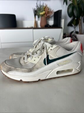 Nike Air Max 90 NBY ESS White/Pink/Green Sneakers Women's Sz 8